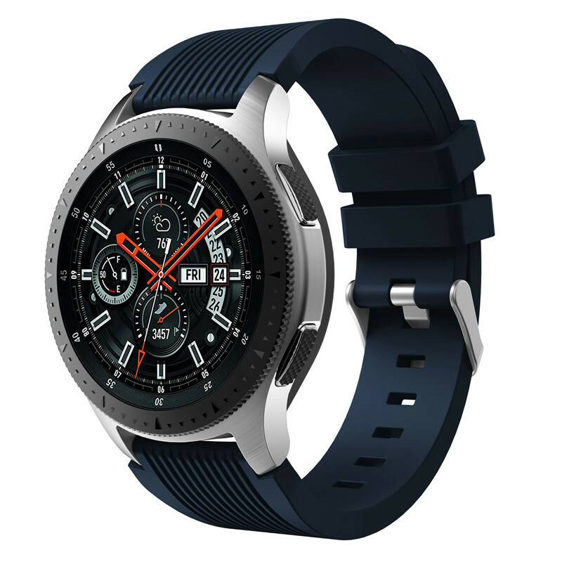 For Samusng Galaxy 42 46 mm Watch Band Silicone Band Soft SM-R815 R810 Strap Top