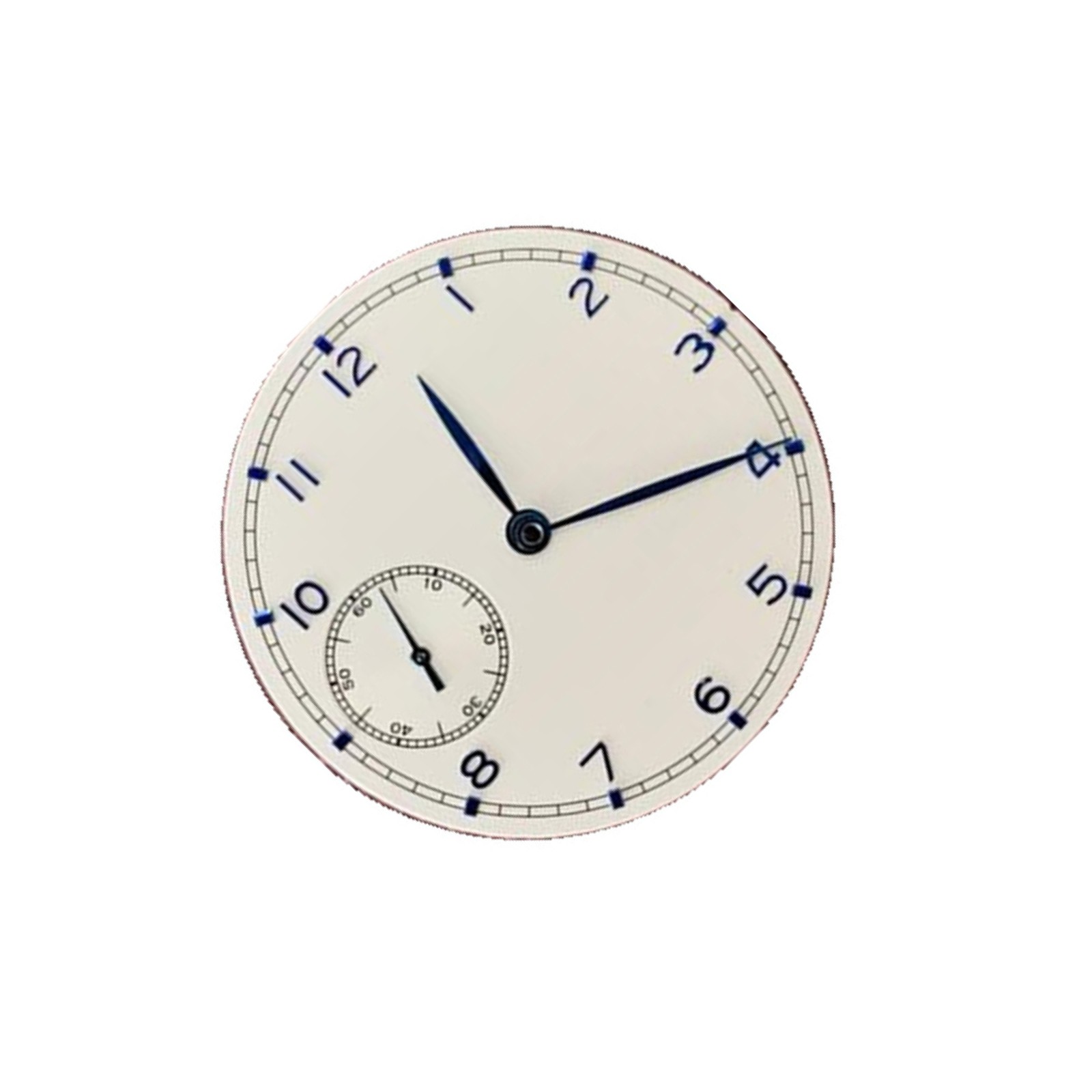 White 37mm Watch Dial Plate With Hands For ETA 6497 ST3600 Movement Parts B