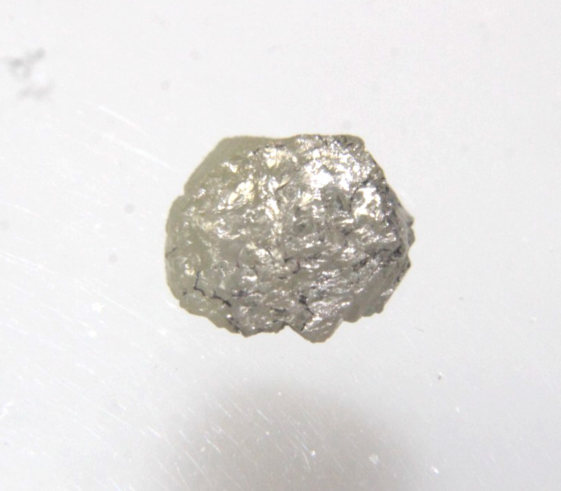 1.01CTS/1 PIECE NATURAL REAL RAW UNCUT GREY FLAT ROUGH DIAMOND 6.90×5.85×3.05 MM