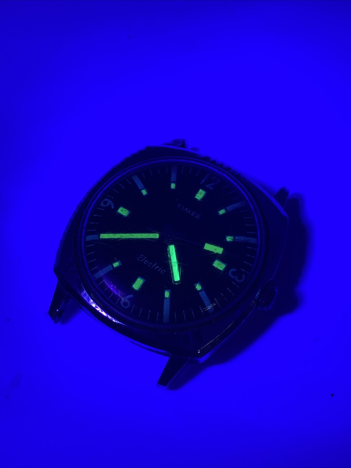 Vintage 1978 MEN’S Timex Electric Black Dial Watch, 37mm New Battery
