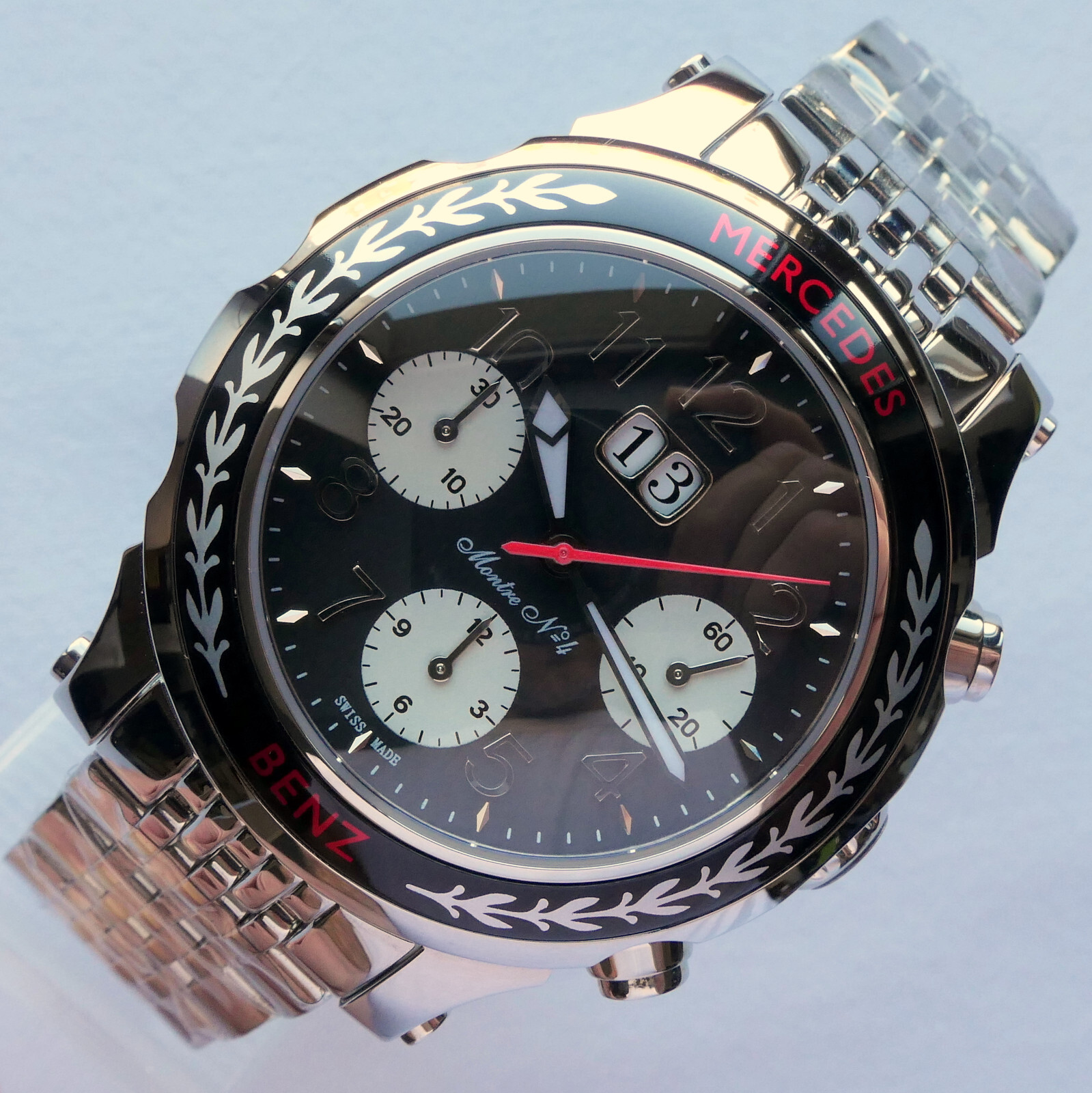 Mercedes Benz Classic Car Accessory Grand Data Swiss Automatic Chronograph Watch