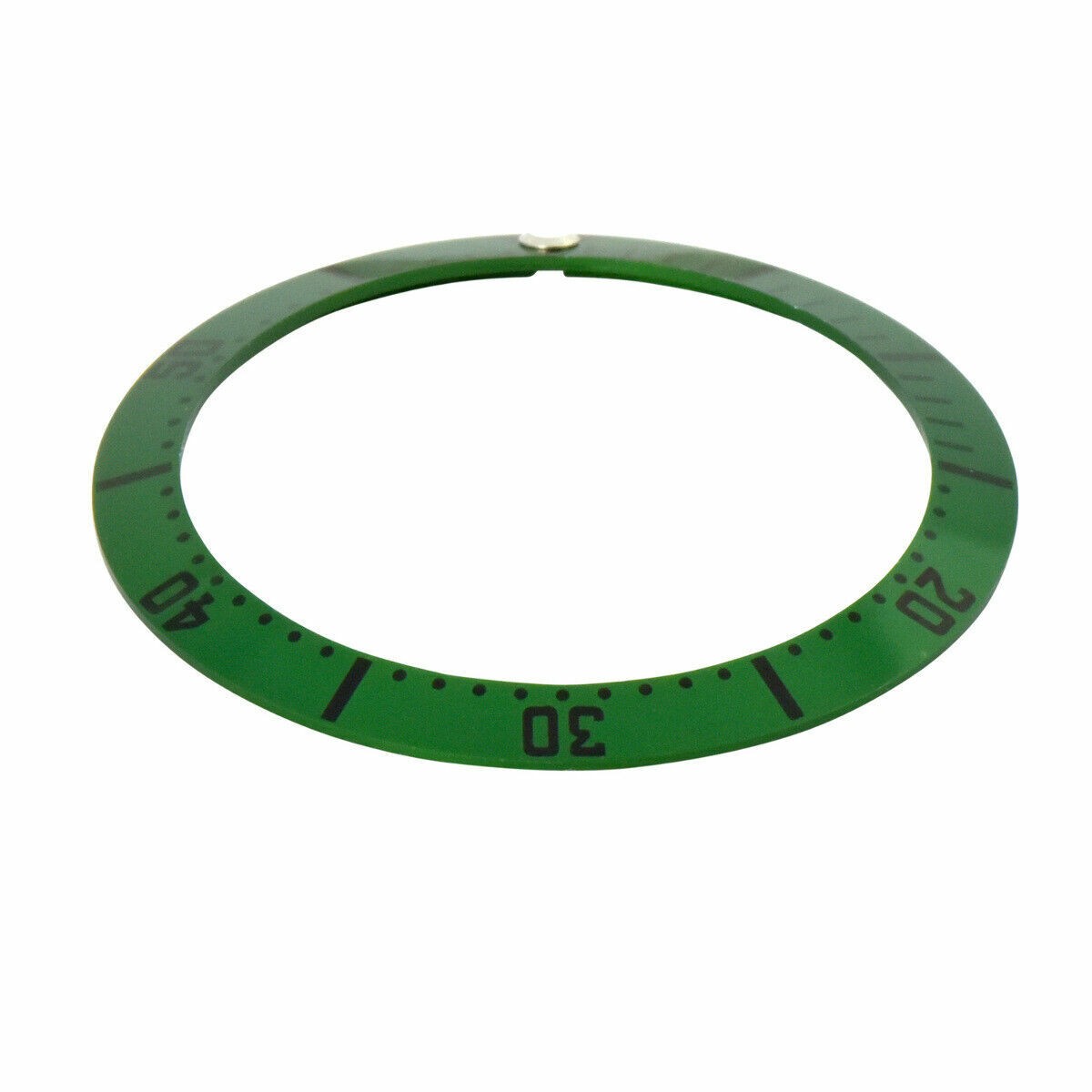 For Omega Seamaster Green Replacement Bezel Insert 38mm x 30.80mm Black Numbers