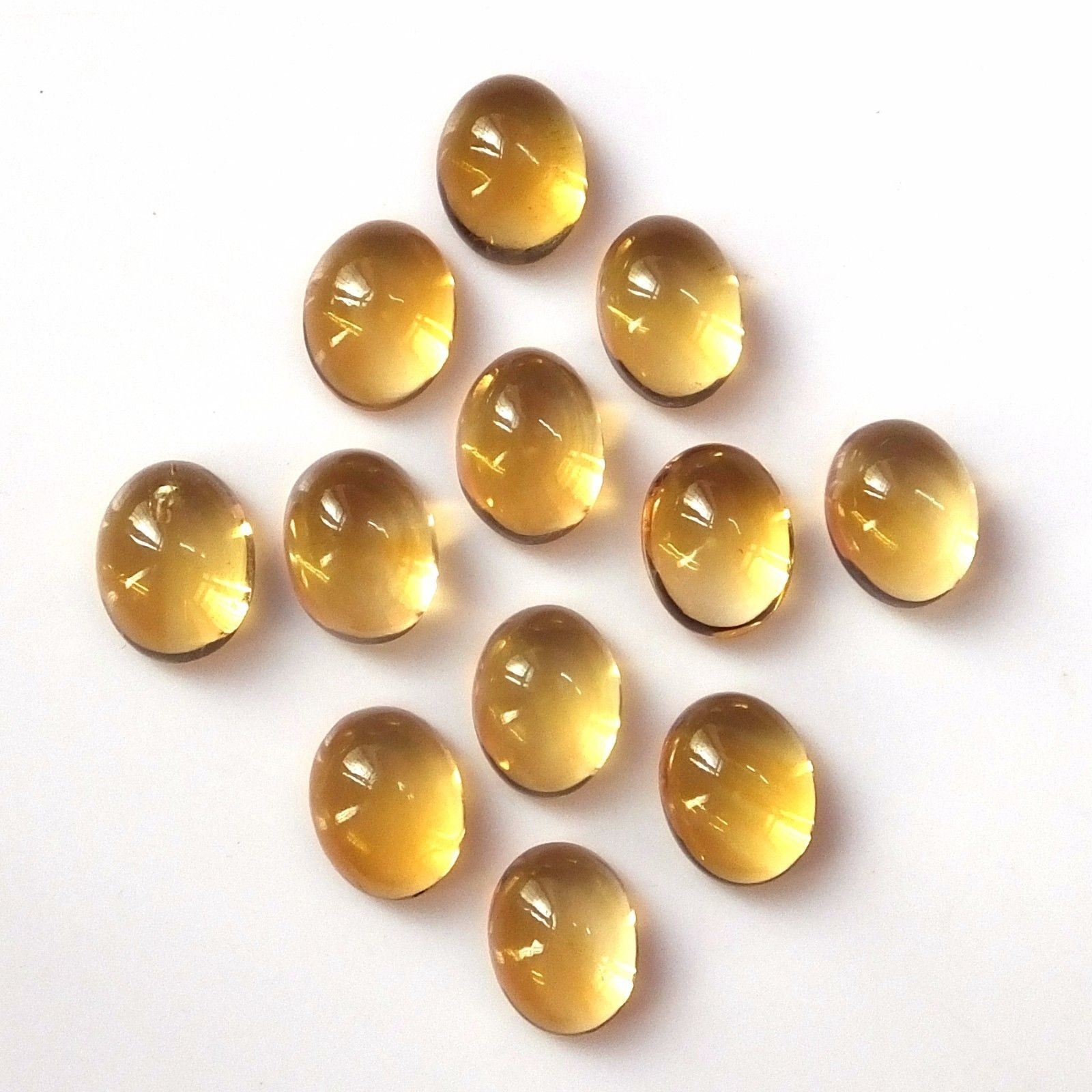 Natural Citrine Oval Cabochon 3x5mm to 8x10mm Loose Gemstone