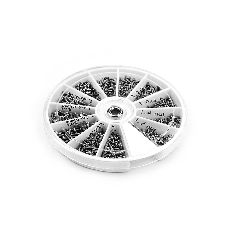 600PCS Micro Screws Repair Tool For Assorted Tiny Clock Watch Eye Glasses Screws