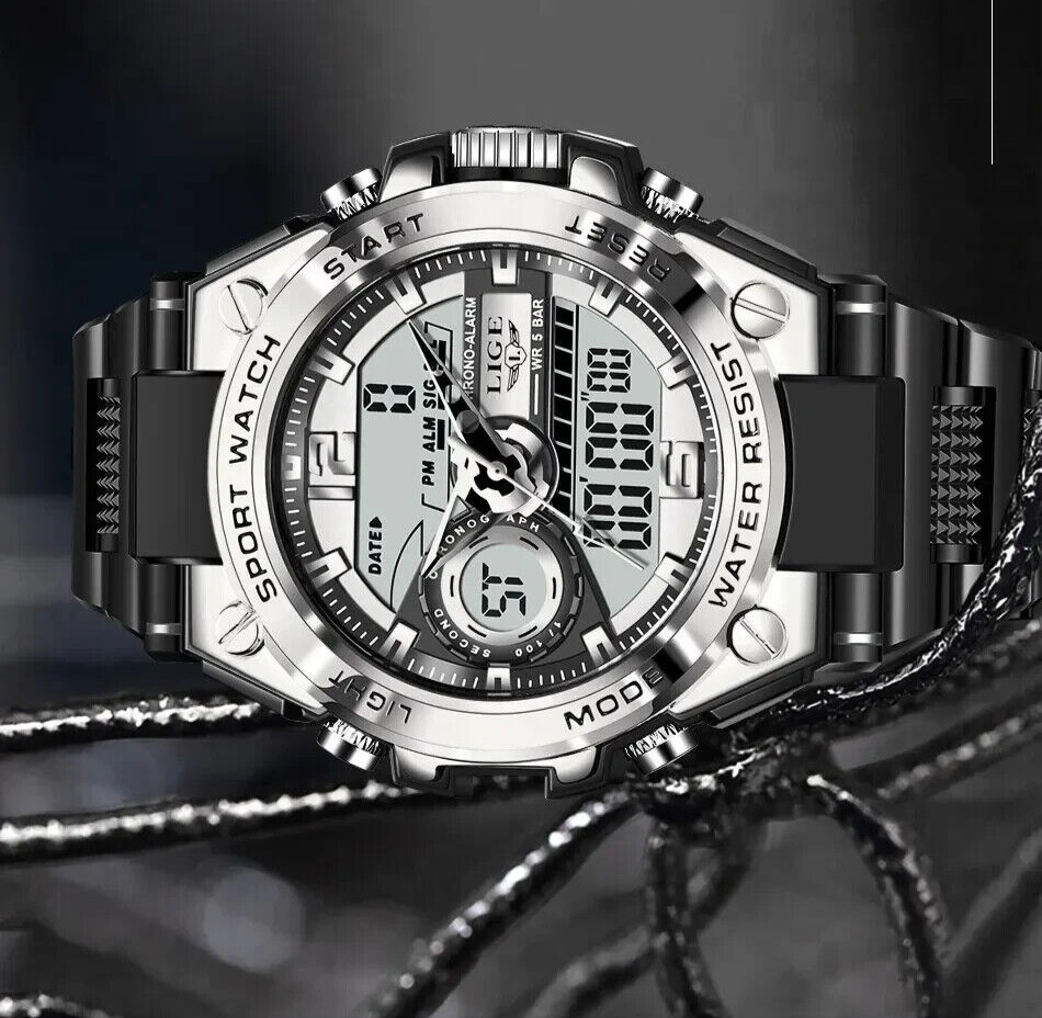 Military Tactical Waterproof Digital Sports Watch LED Backlight TAC Wristwatch