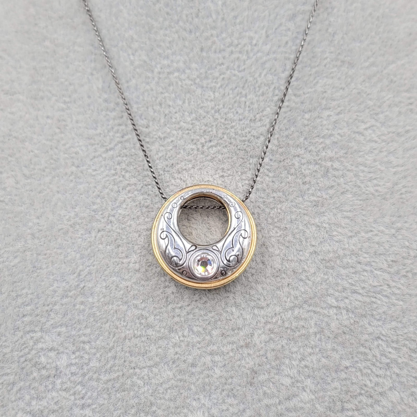 Vintage Brighton Aries Pendant Necklace Silver Plated 16″ – 18″