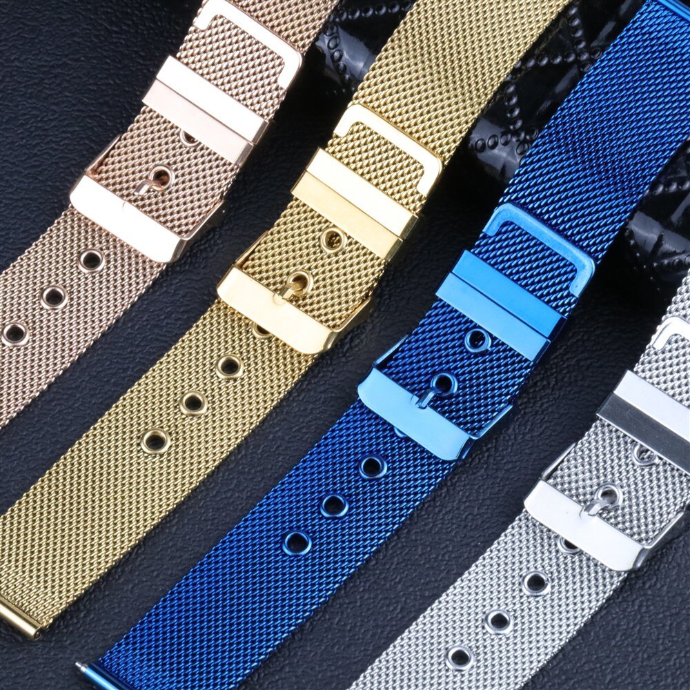 High Quality 304L Stainless Steel Mesh Belt Milanese Watch Band Strap 10-22mm