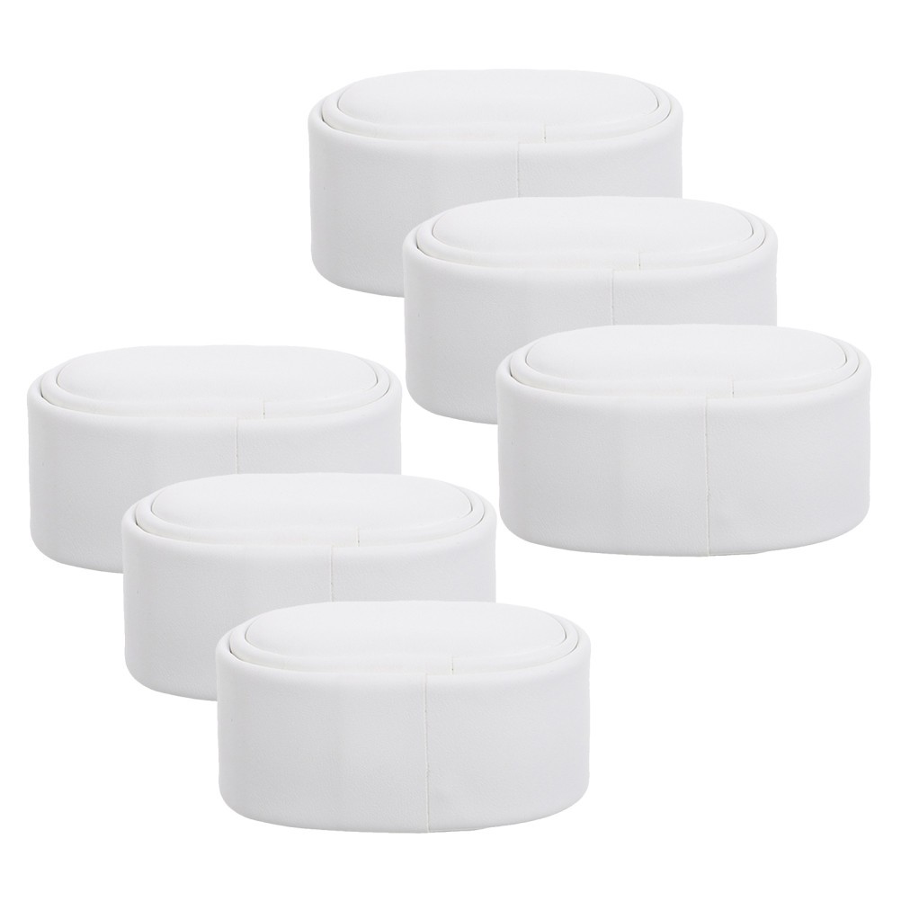 6Pcs White Watch Winder Pillows Soft Durable PU Cushion for Watch Display
