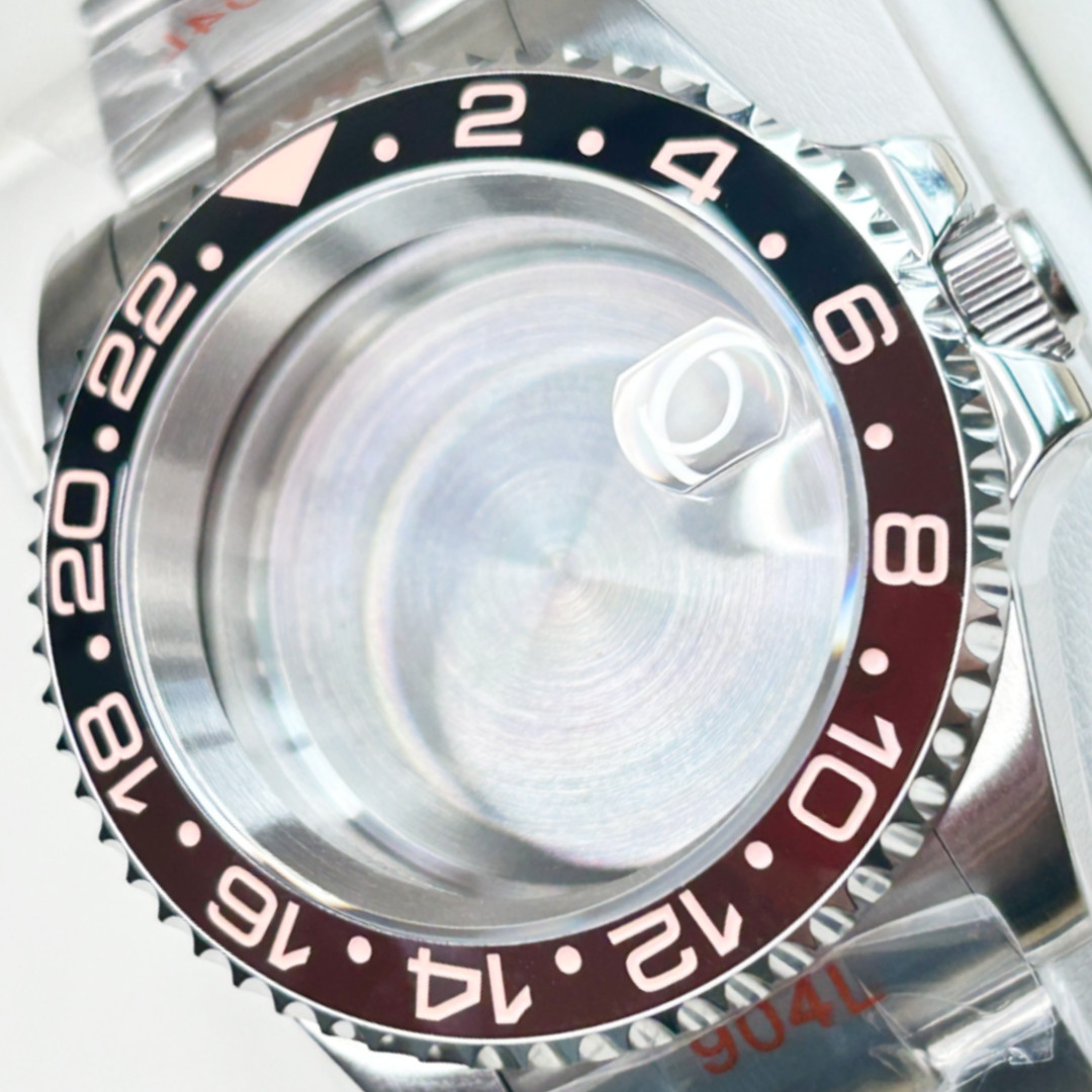 Fit NH35A NH36 Silver Root Beer Watch Brushed Case 20ATM Strap Sapphire Glass