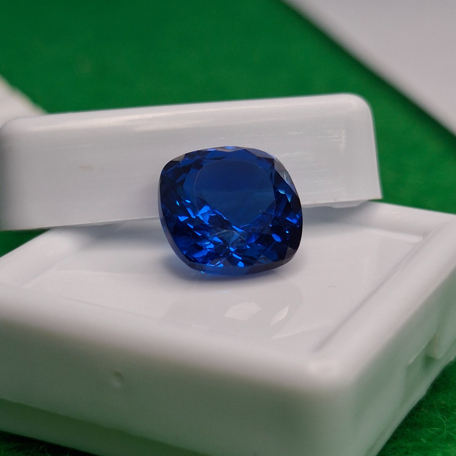 Natural Indicolite Tourmaline Certified Loose Cushion Cut 5-7 Ct Gemstone GB065