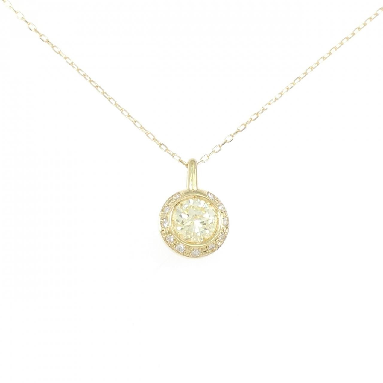 Authentic 18K Yellow Gold Diamond Necklace 1.14CT #270-004-157-8572