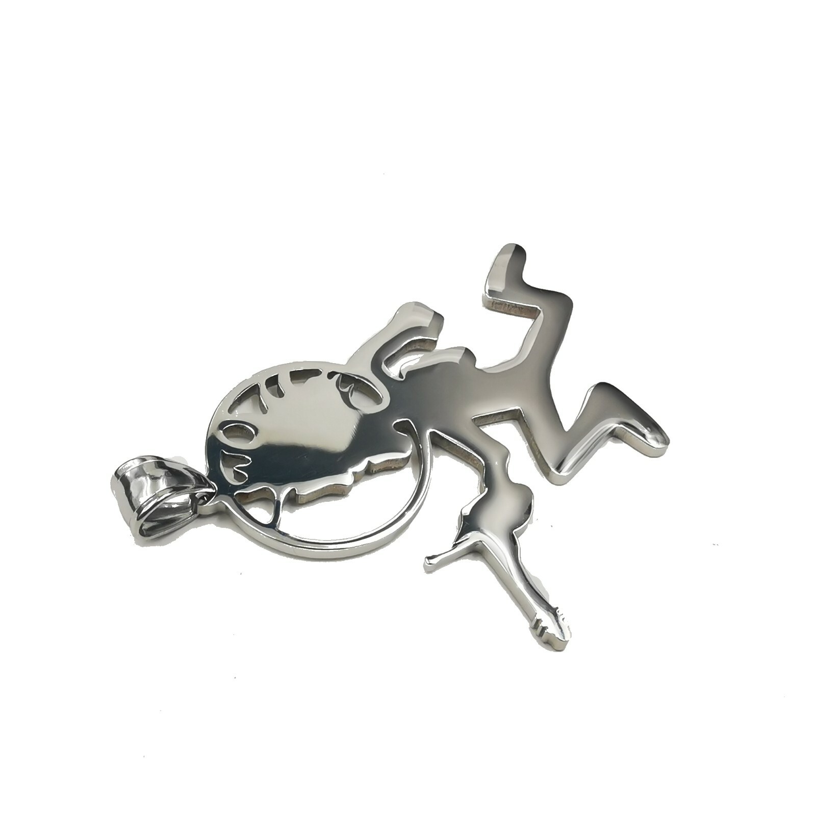 Juggalo Hip HOP ICED Hatchet Man Runner Pendant Charms Stainless Steel Necklace