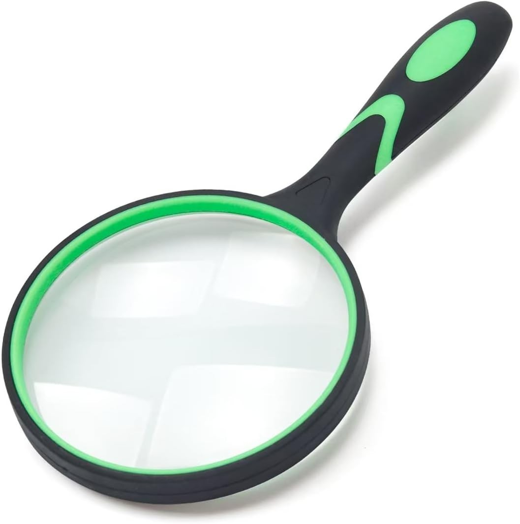 5X Real Glass Magnifier with Ergonomic Handle – Perfect for Classroom Science