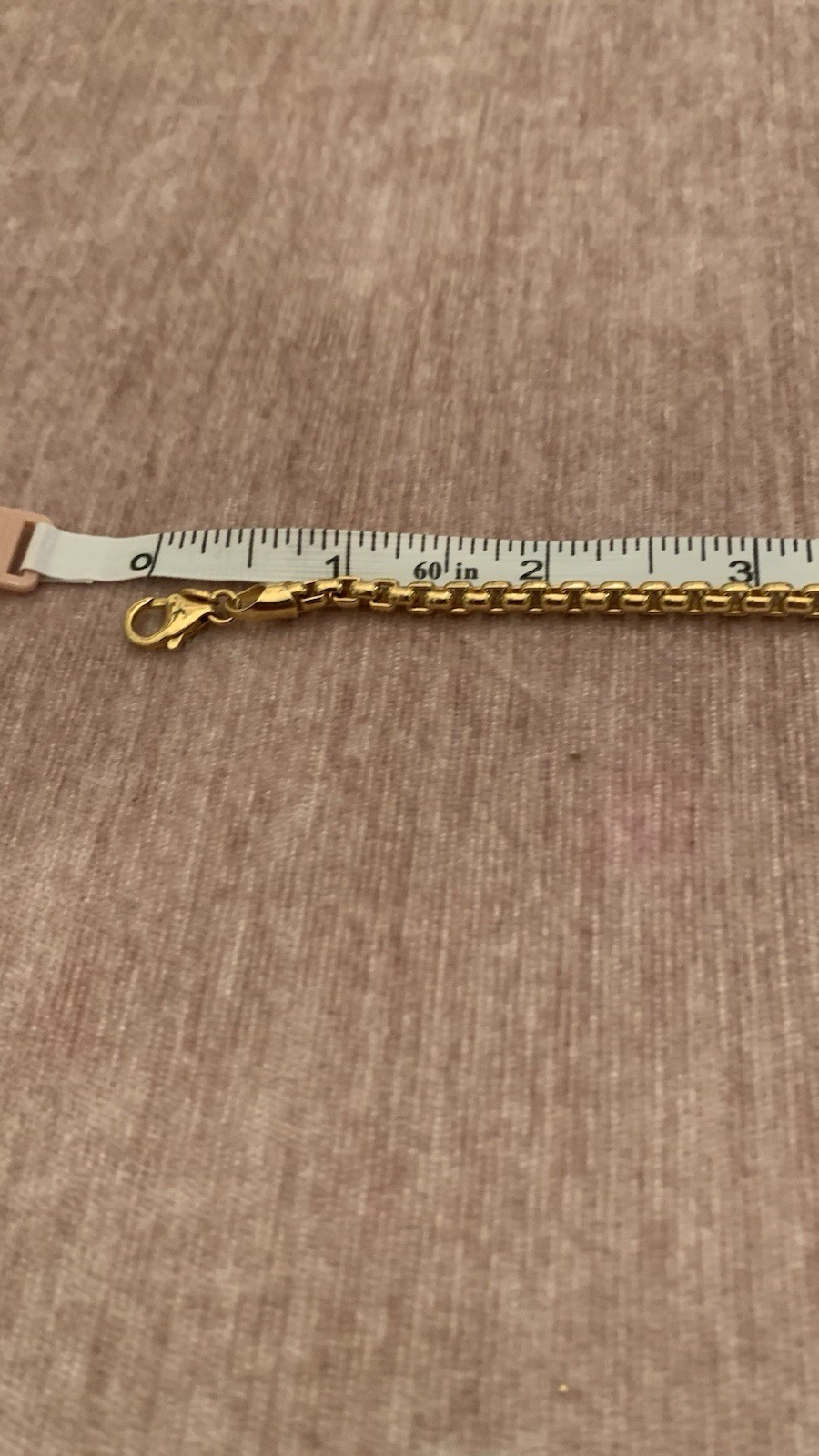 Women’s Rounded Box Chain 18”Made In Italy Excellent Condition Gold Tone
