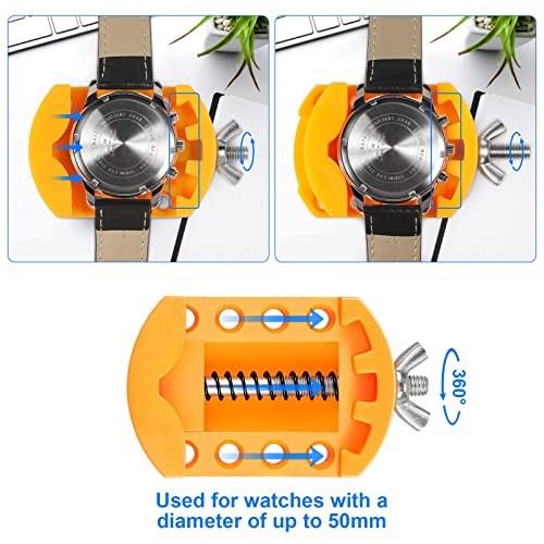 Watch Battery Replacement Tool Kit – Wrench Back Remover for Rotate Open Watch