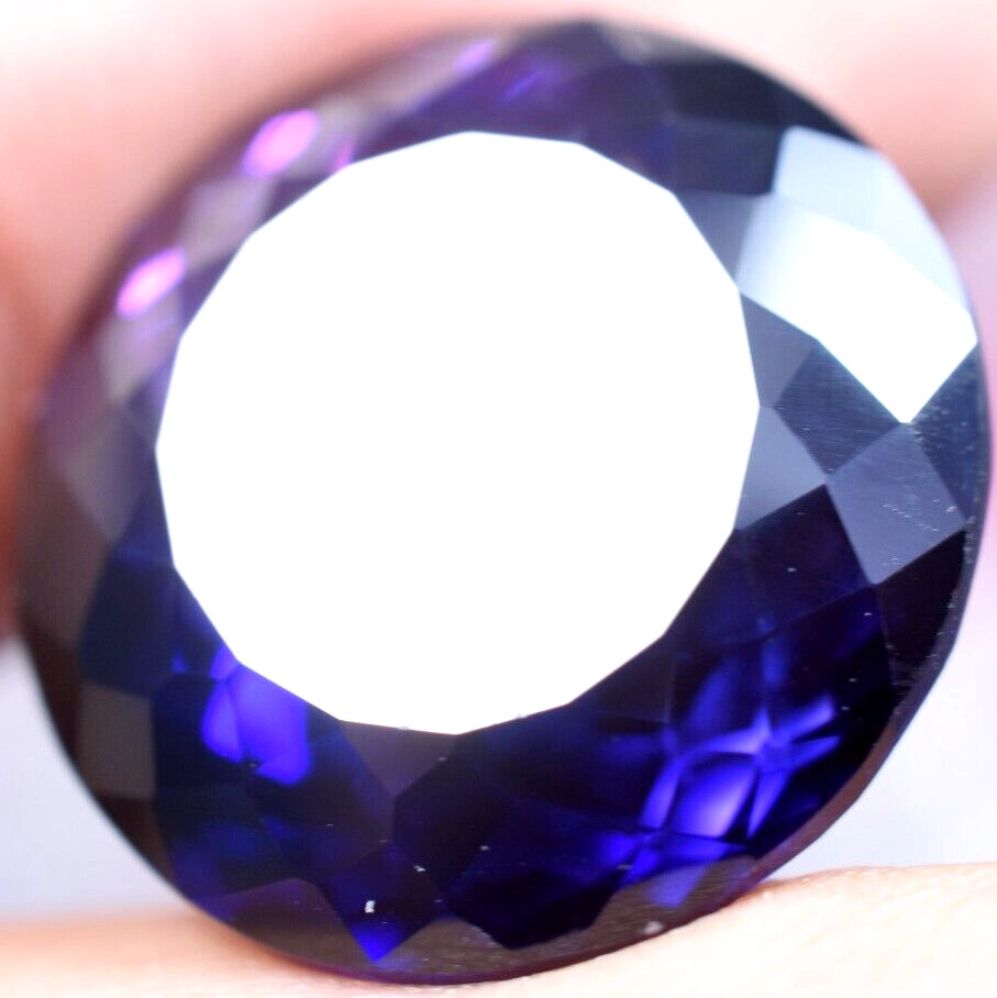 RARE Natural Purple-Blue Tanzanite 27.50 CT IF Certified Flawless Loose Gemstone