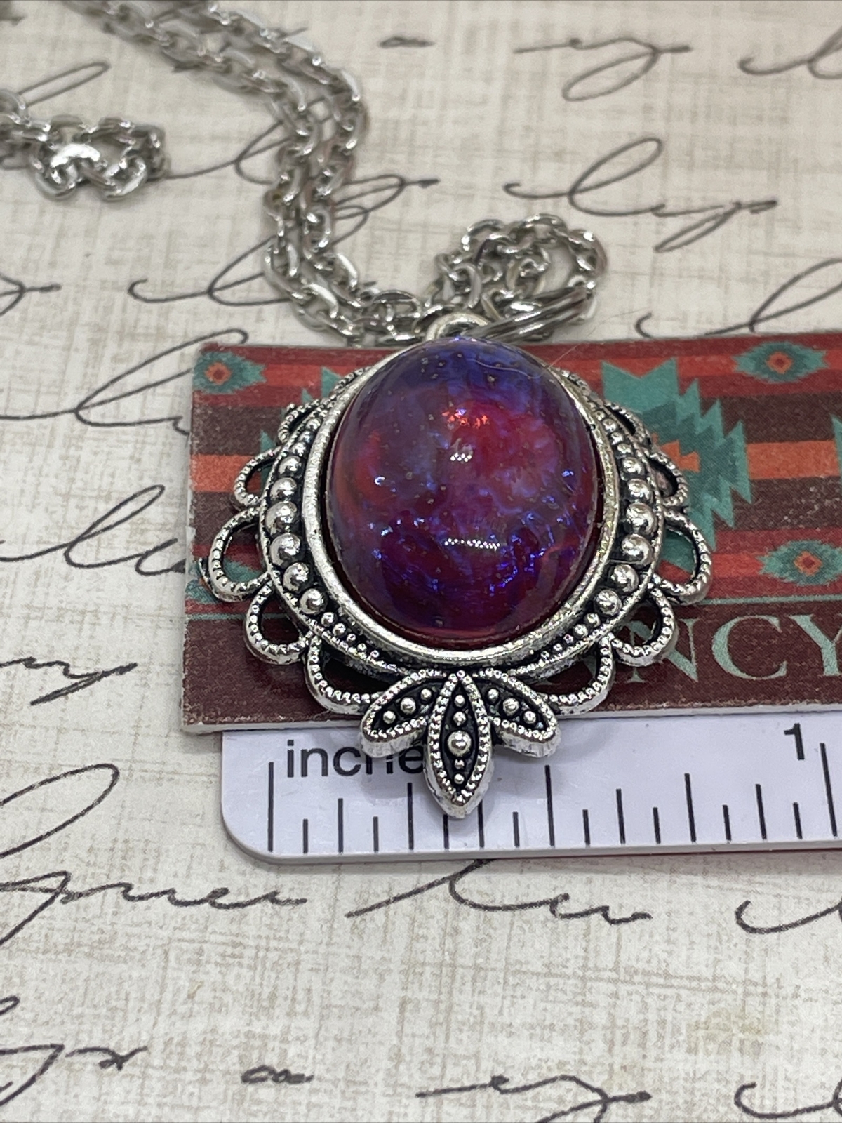 Mexican Fire Opal Dainty Necklace Pendant Anniversary Birthday Gift Mom Daughter