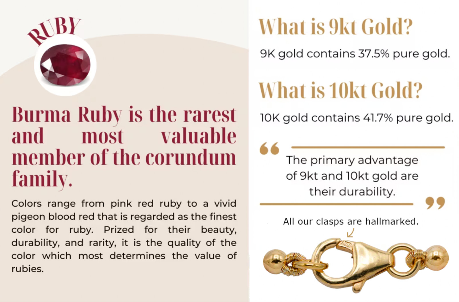 Natural Burma Ruby Necklace Smooth Rondelle Ruby Beads 9K Solid Gold Clasp 18″
