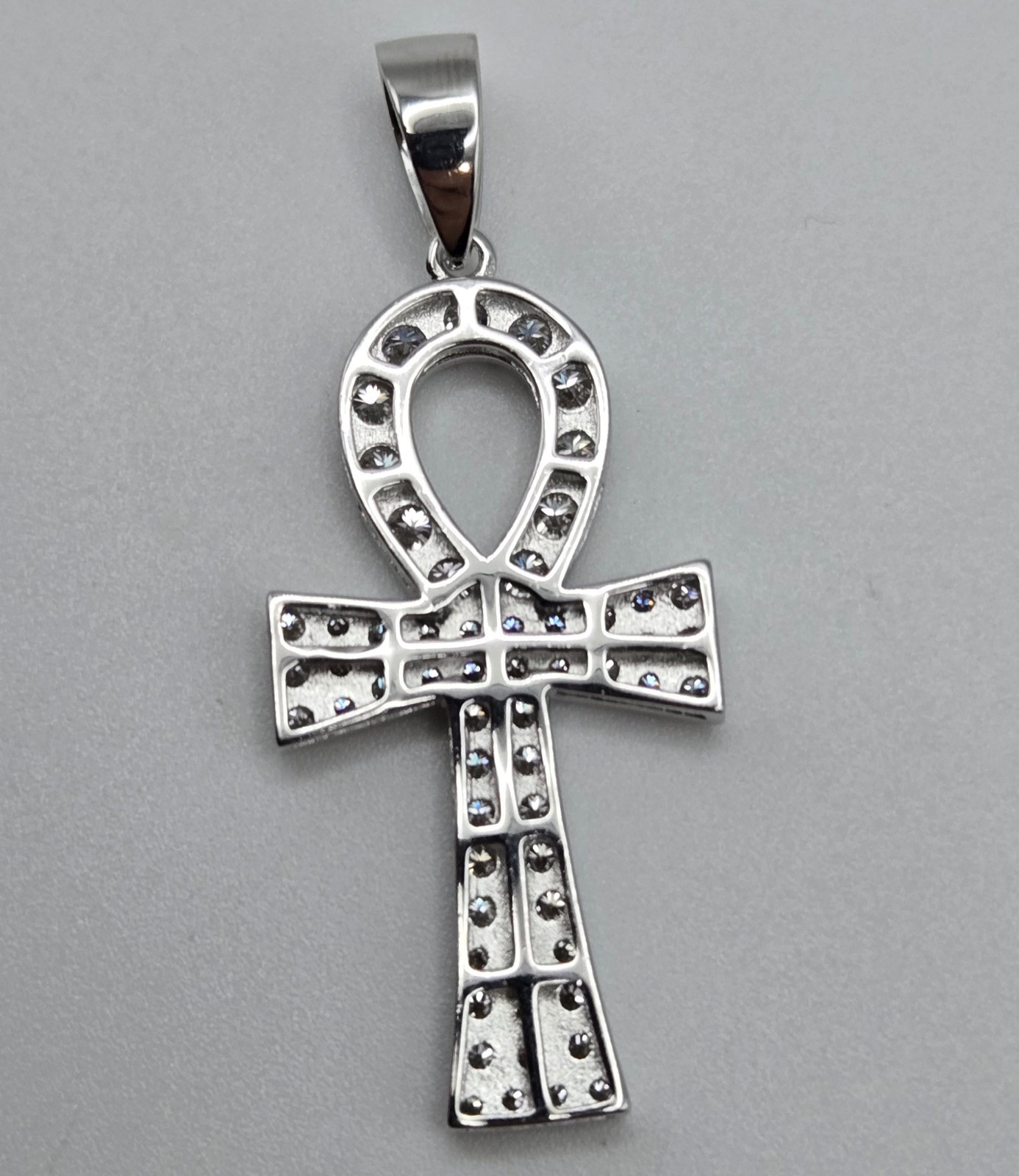NEW MOISSANITE Solid 925 Sterling Silver PENDANT 2.0ctw Cross Pendant, USA