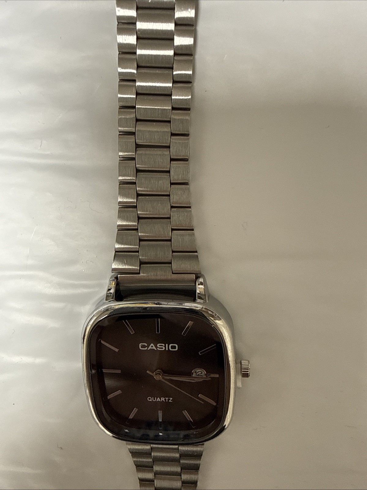CASIO 3298 -A168 Series Stainless Steel Quartz Analog Silver Water Resistant