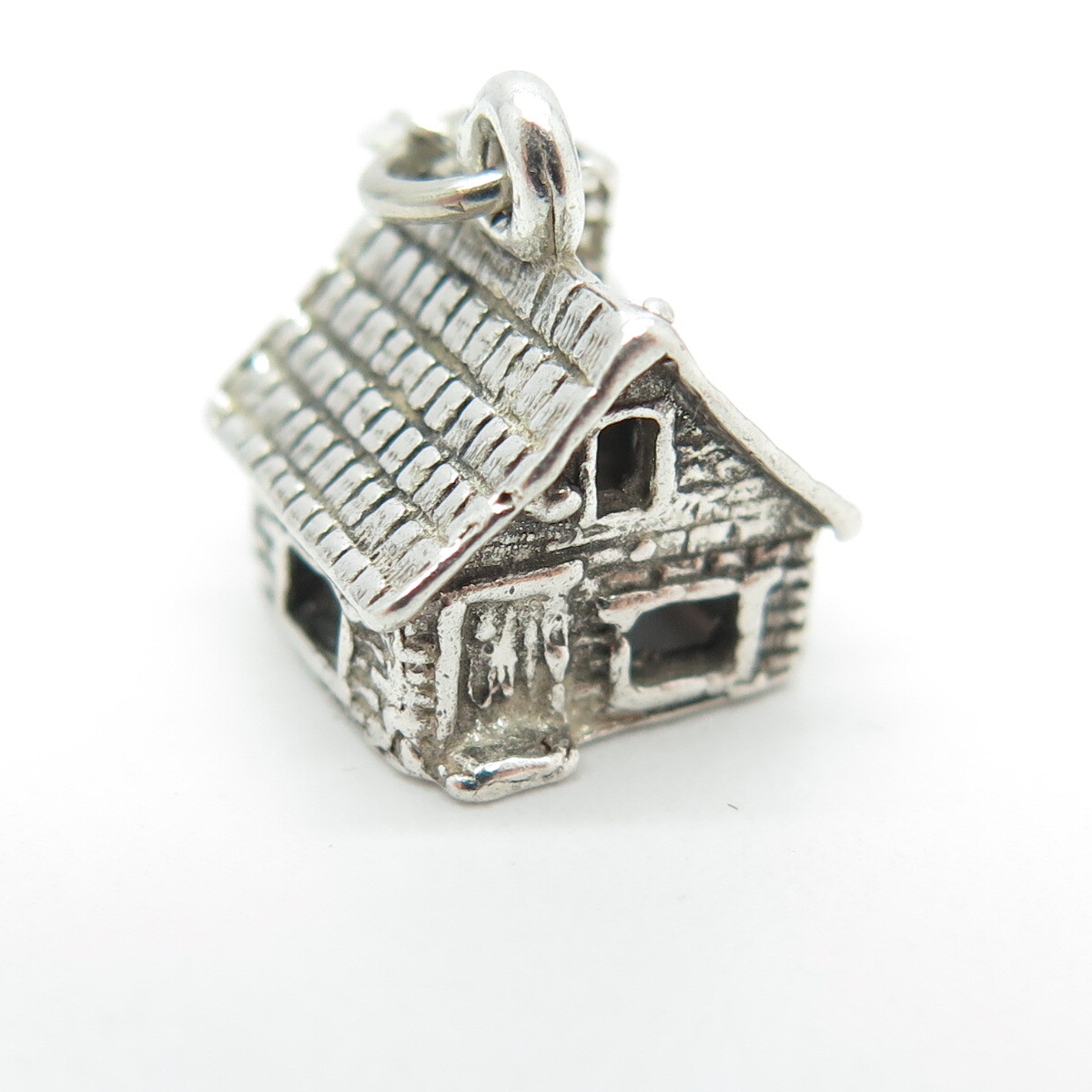 PACIFIC JEWELRY 925 Sterling Silver Vintage “Big Bar Lake” Old House 3D Pendant