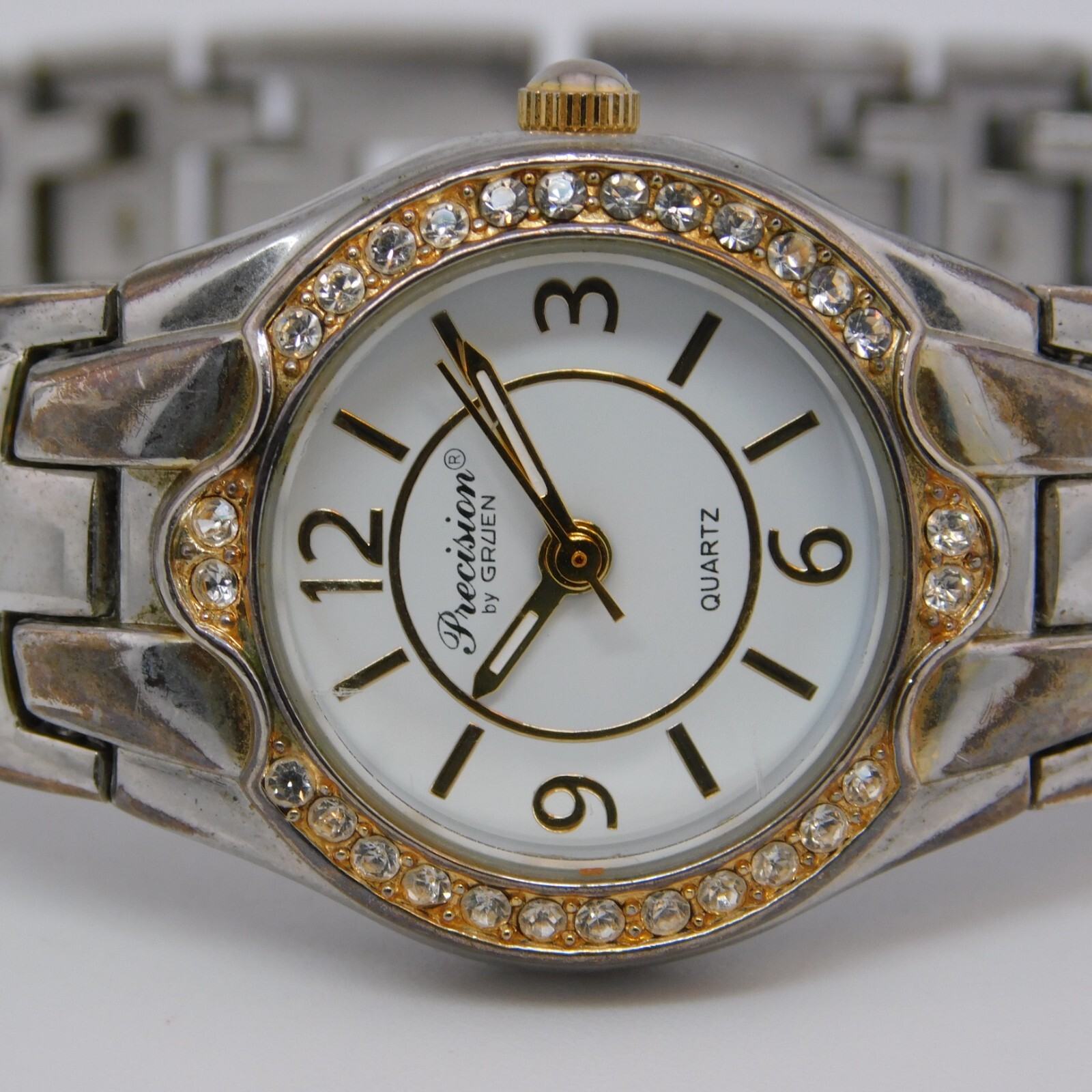 Precision by GRUEN GP425L Two Tone Quartz Analog Women’s Watch Sz.7″ New Battery