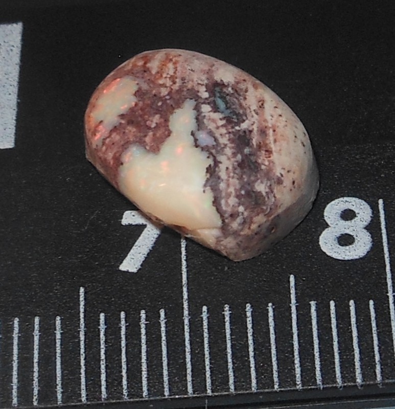 4.60ct Mexican Fire Opal 12.3 x 9.9 x 5mm Oval cabochon