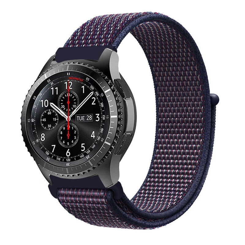 Weave Nylon Berry Loop Band Strap For Samsung Galaxy Watch Active 20/22mm