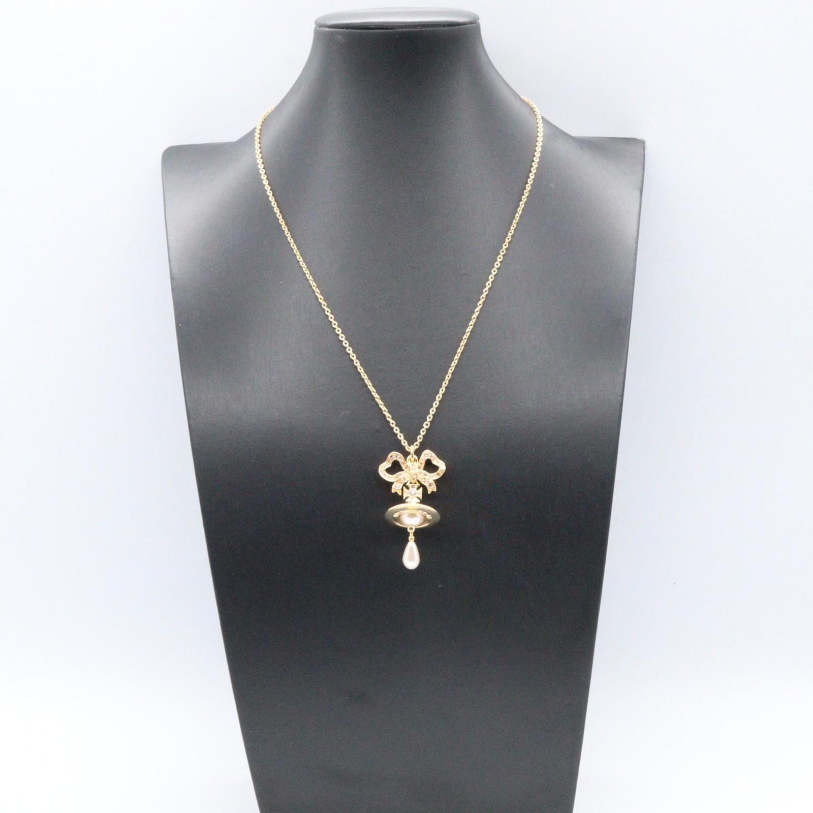 Vivienne Westwood Rigoberta Pearl Pendant Necklace Base metal NEW GHW women