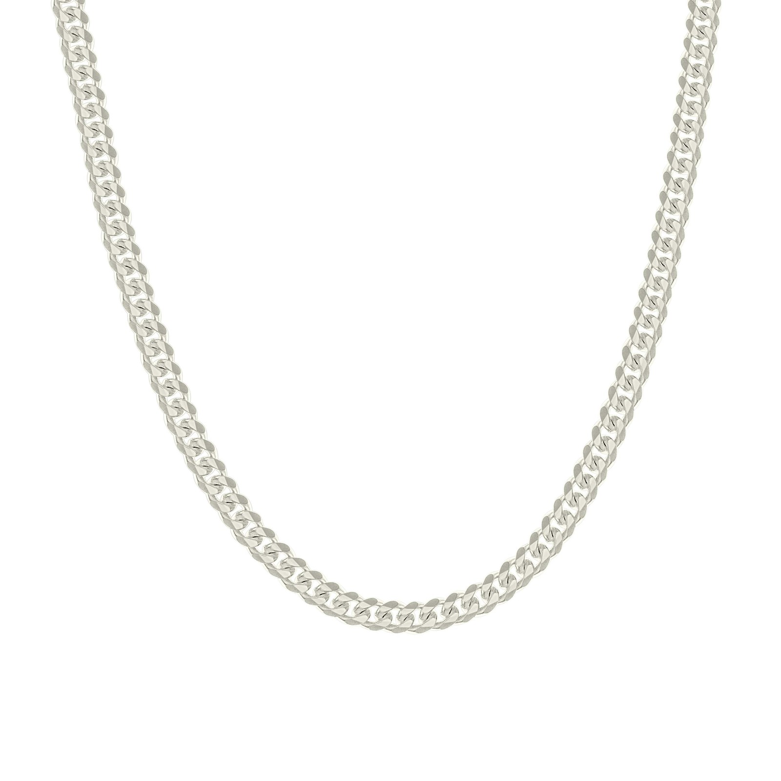 925 Sterling Silver Box Clasp Plain 5mm Solid Miami Cuban Chain | 16″ to 26″