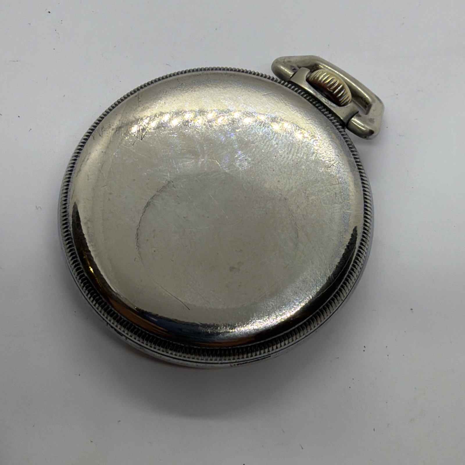 Waltham 16s Vanguard 23J Damaskeened Mint Dial Railroad Pocket Watch Runs Good
