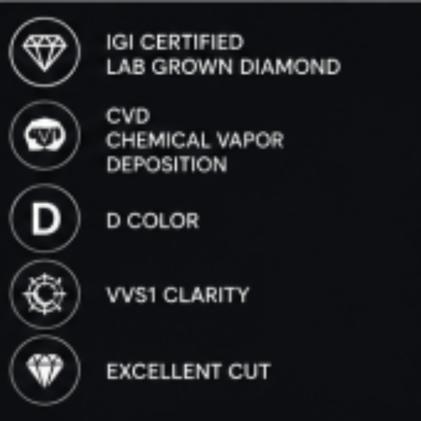 3.00 Ct Round Lab Grown CVD Diamond D Color VVS1 IGI Certified Loose Stone