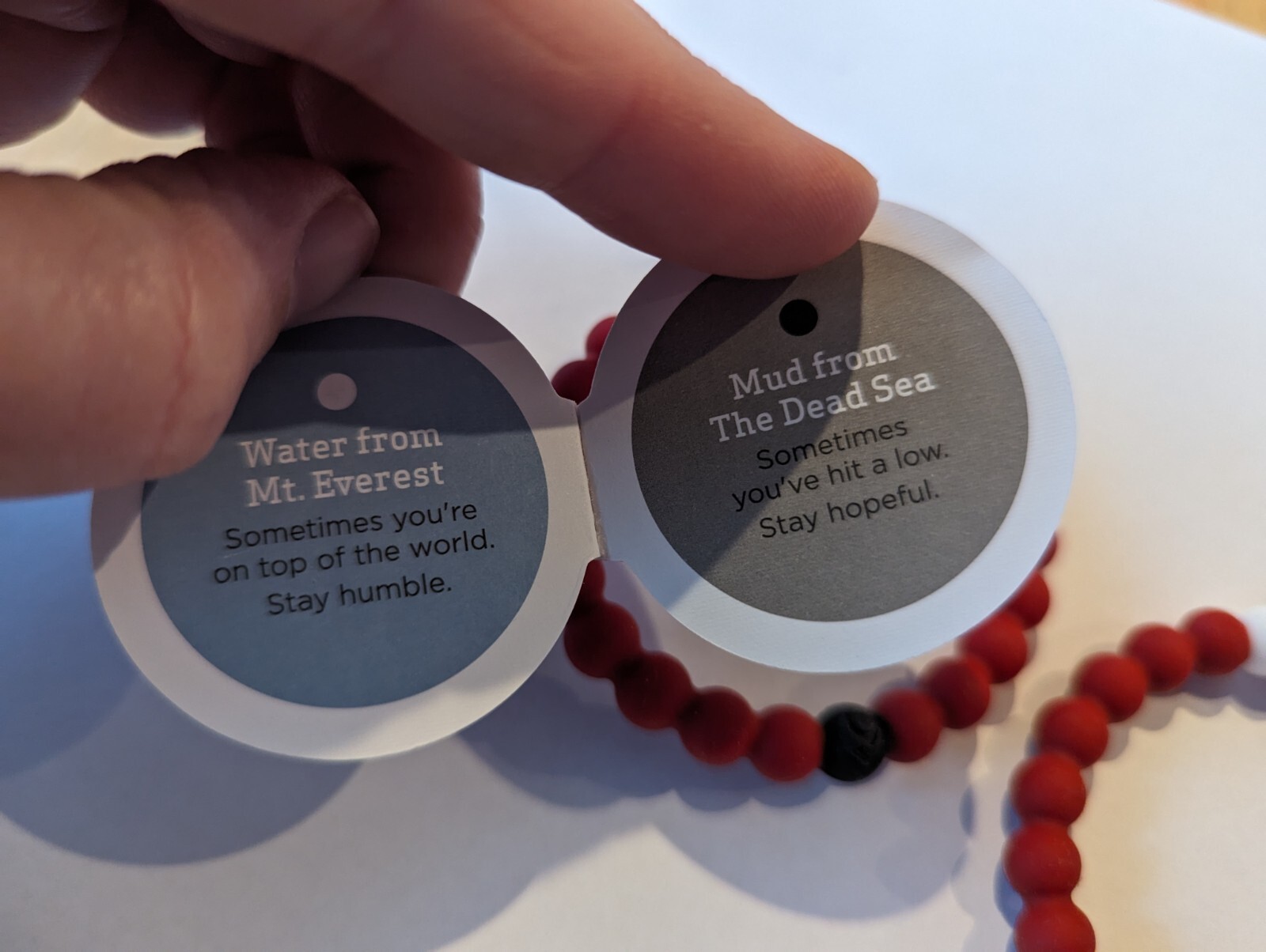 ONE NEW Lokai Bracelet RED SMALL Find Your Balance