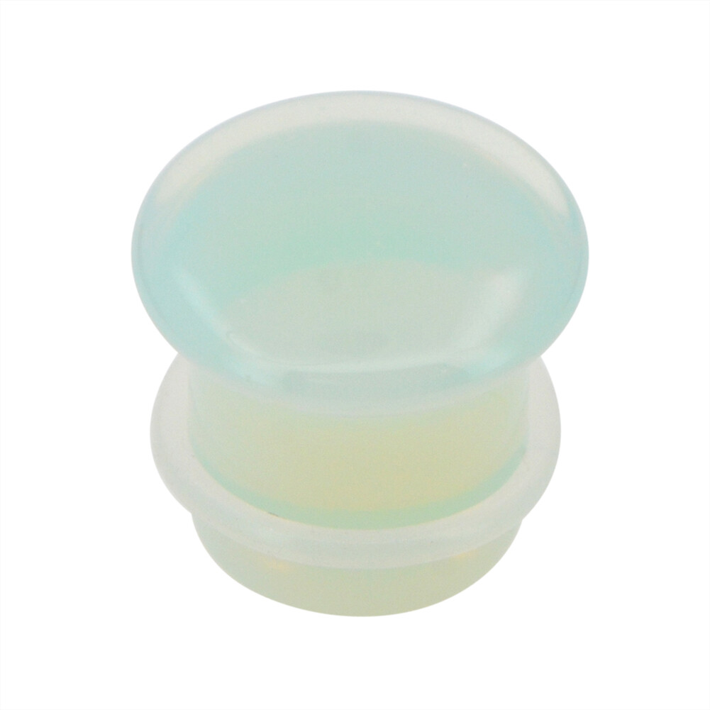 6 Pairs of Single Flare Stone Ear Plugs Silicone Expander Gauges 8ga – 5/8 E554