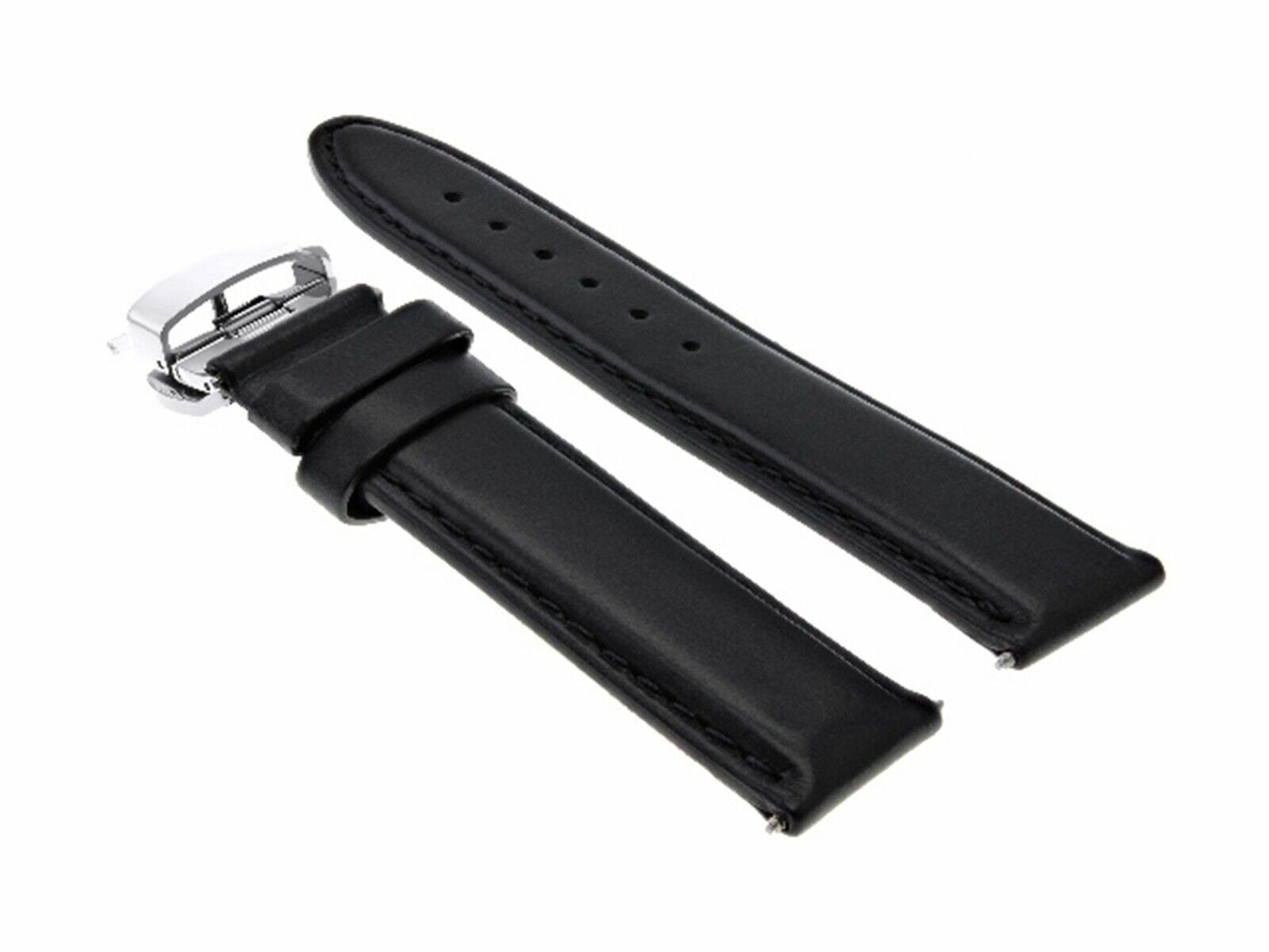 18-19-20-22-24MM CLASSICS MENS LEATHER WATCH BAND STRAP SMOOTH FOR ANONIMO CLASP