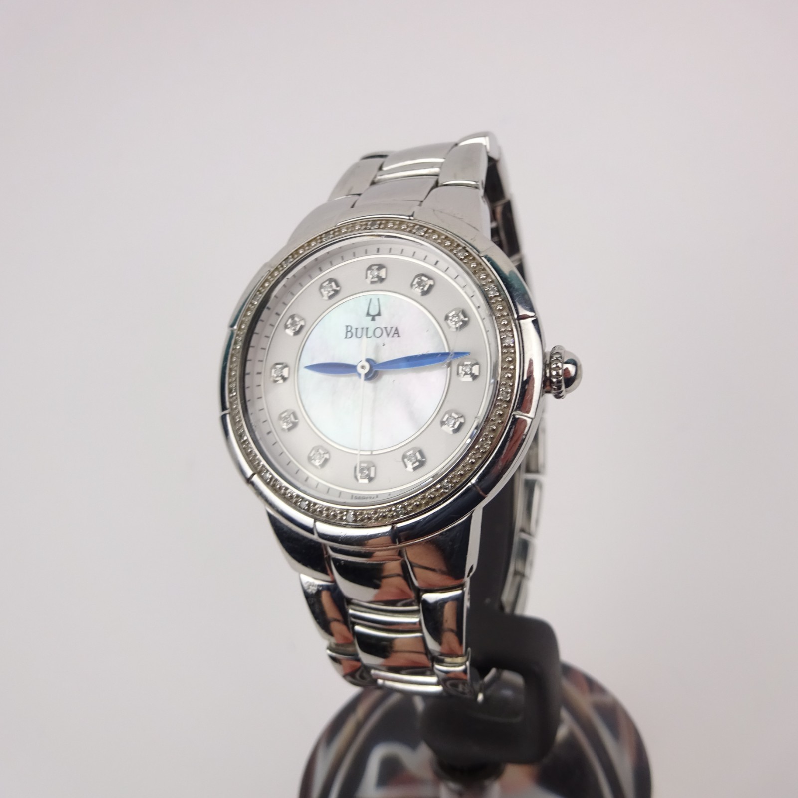 Bulova 96R174 Rosedale Watch Women’s Diamond Mother of Pearl Dial Ladies