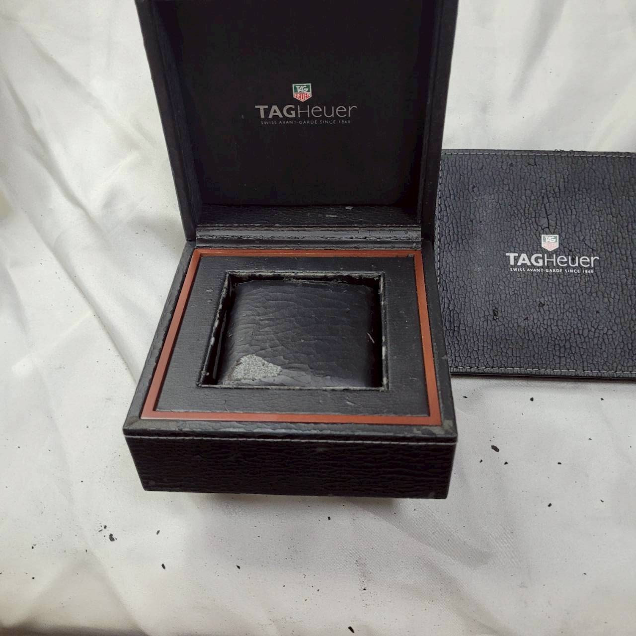 Genuine TAG Heuer Watch Box Black Box & Booklet & Card & Watch Strap Joint Used