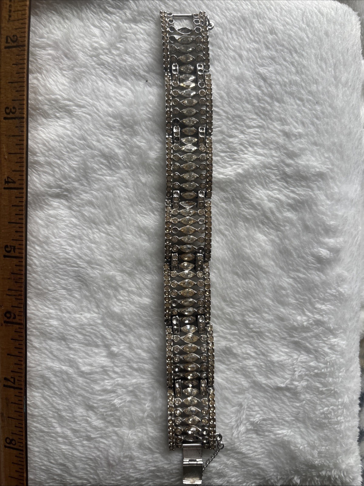 Pedo Vintage Rhinestone Bracelet Silver Tone- My Grandmas