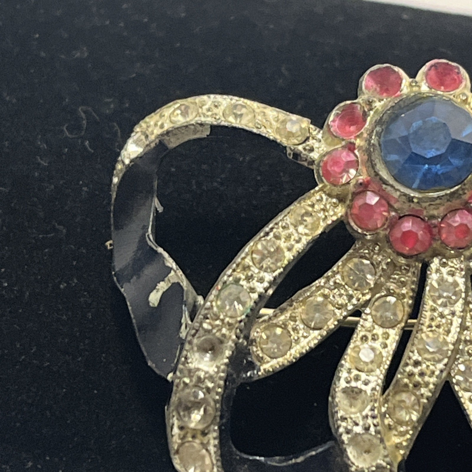 Vintage Marcel Boucher Bow Knot Brooch, See Photos, RARE ART DECO COLLECTIBLE!