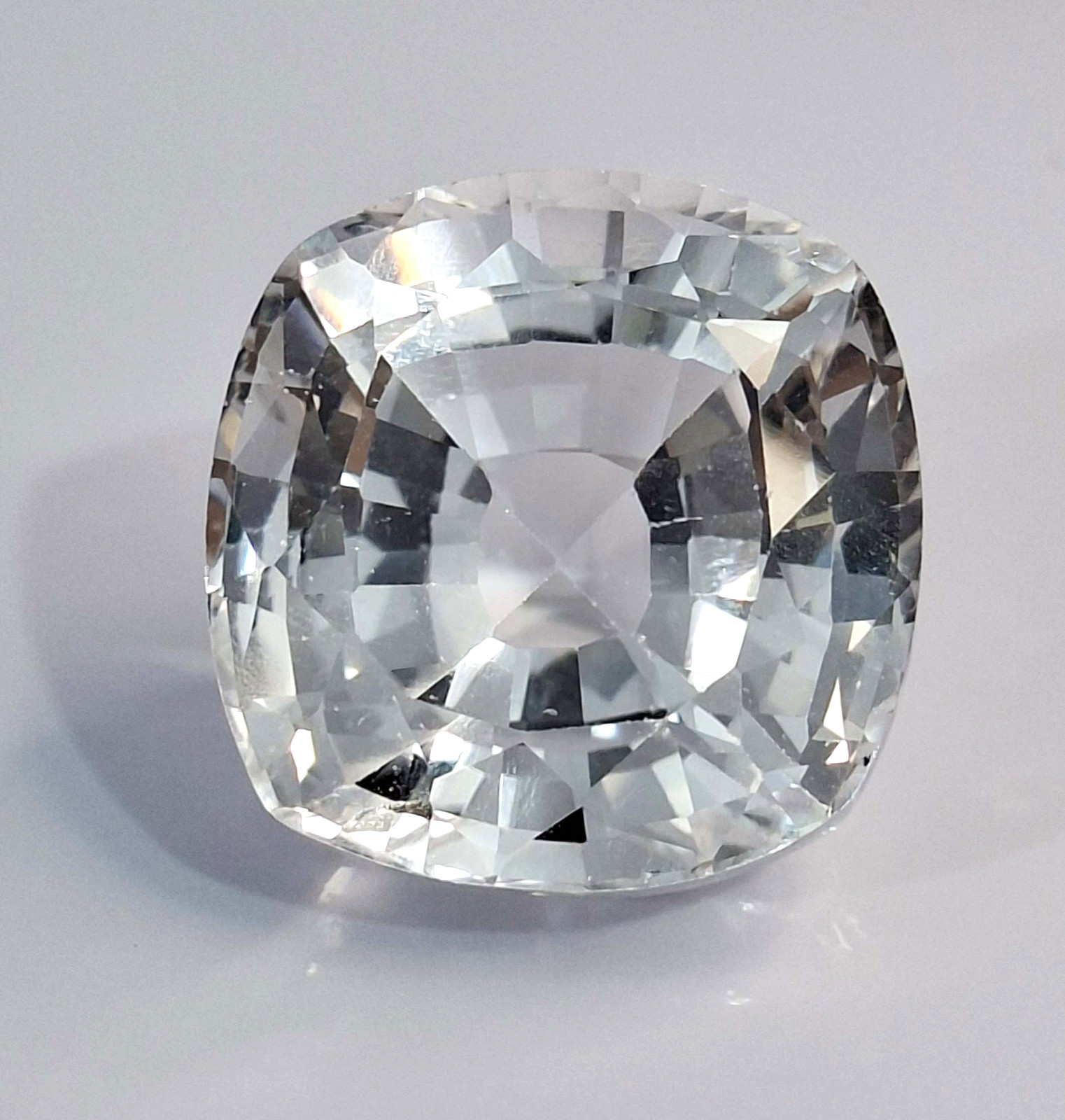 Ceylon White Sapphire Cushion Cut 58-60 Ct Loose EGL Certified Gemstone SP1222