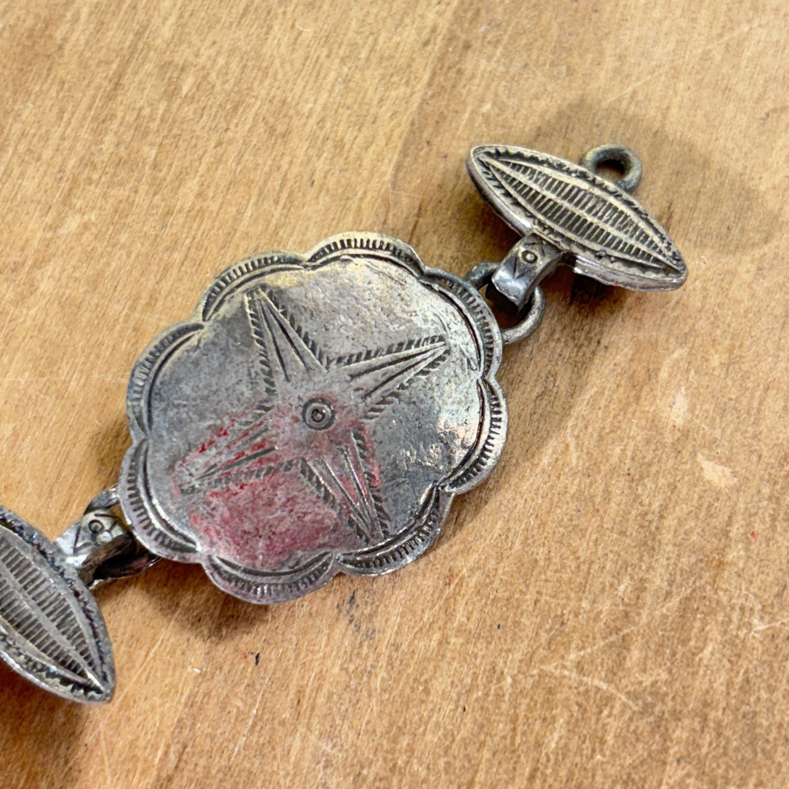 Vtg Estée Lauder Replacement Links, Southwest Concho Youth Dew Necklace