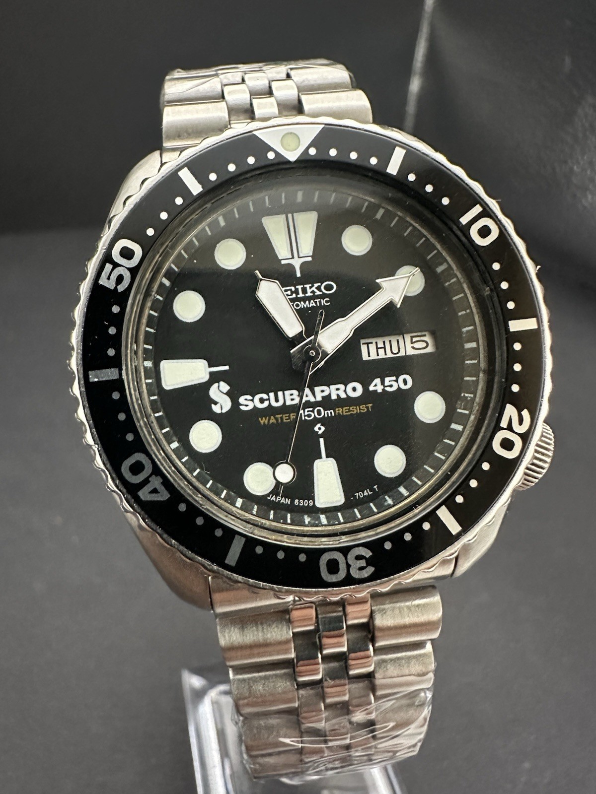 Seiko 6309-729A Scubapro 450 1988 Automatic Diver 41mm Day Date JDM Watch