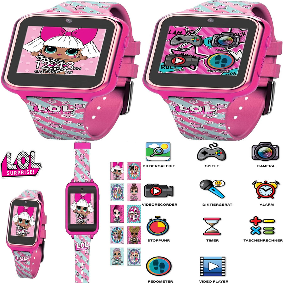 LOL Surprise! Unisex Child iTime Interactive Smartwatch 40mm – New In Box