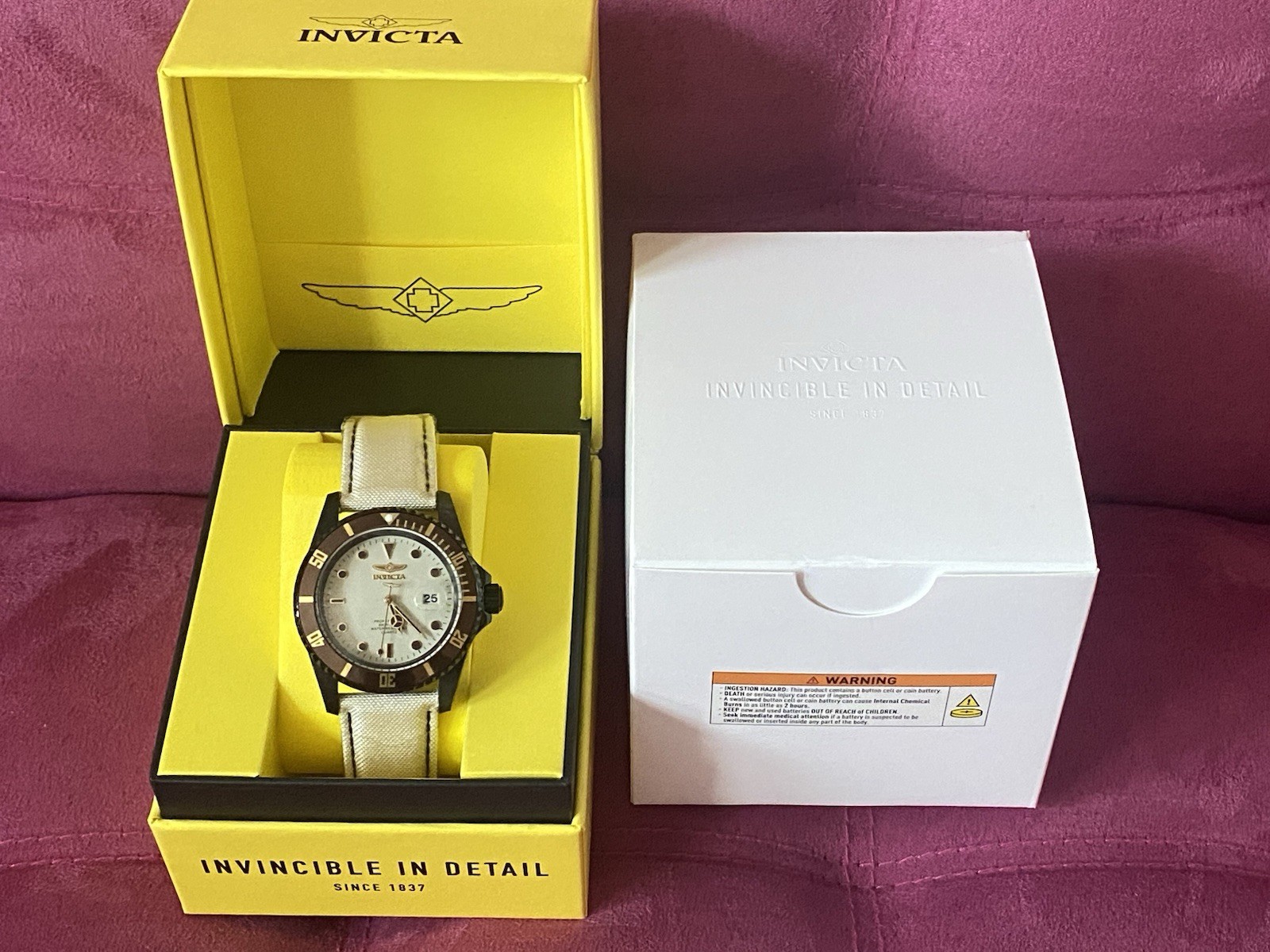 Brand New Invicta Pro Diver Exovian Men’s Watch 42mm Beige (50536)