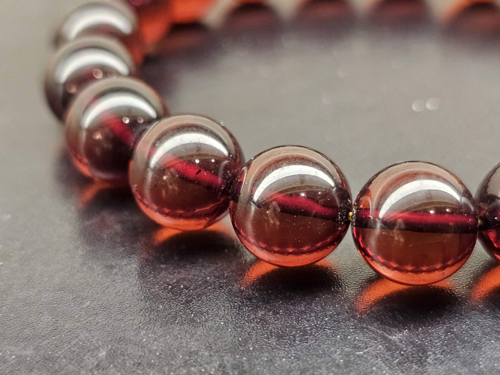 Top Quality Burmese Blood Amber Beads Bracelet 10.6mm