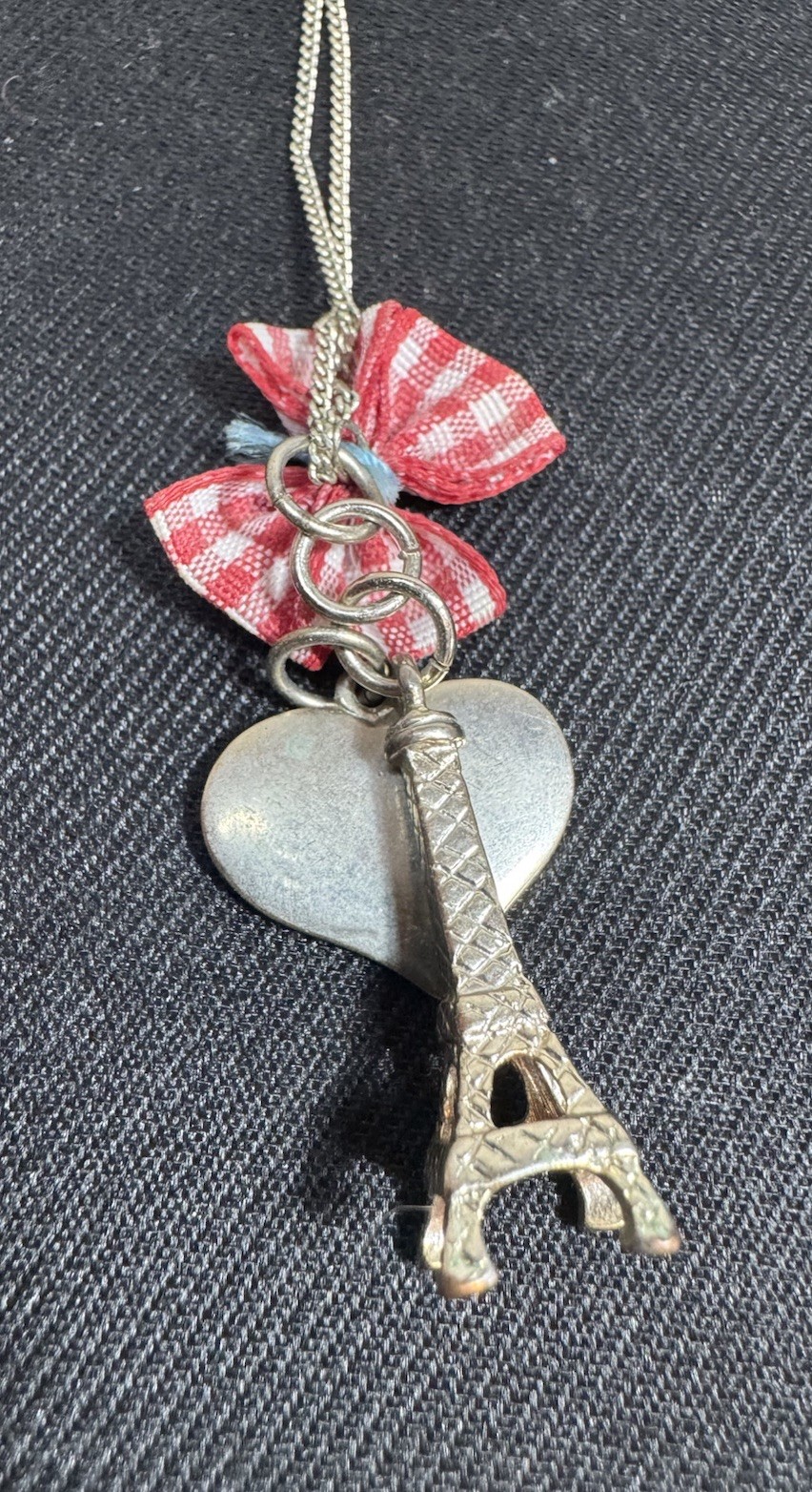 4x Accessorize Necklaces Butterfly, Air Balloon & Eiffel Tower Pendants Vintage