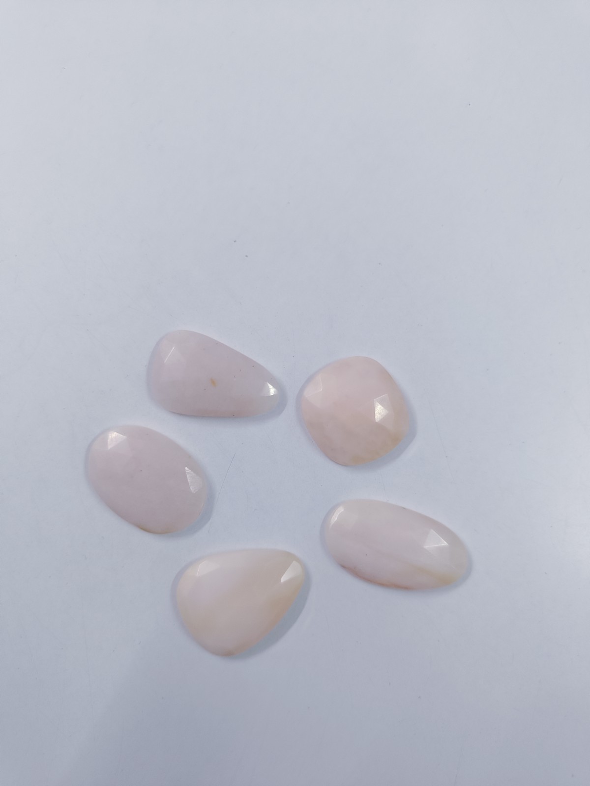 Pink Opal Pink Color Fancy Shape Rose Cut 5 Pc. 71 Ct Natural Gemstone