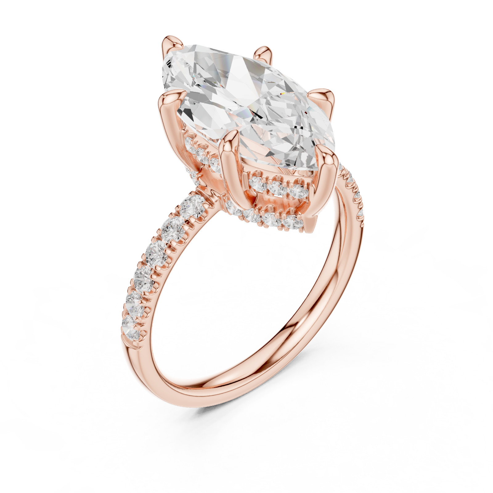 30+ Women’s Ring Gold CAD Files Bundle 3DM STL Designs Rose, White, Yellow LR-43