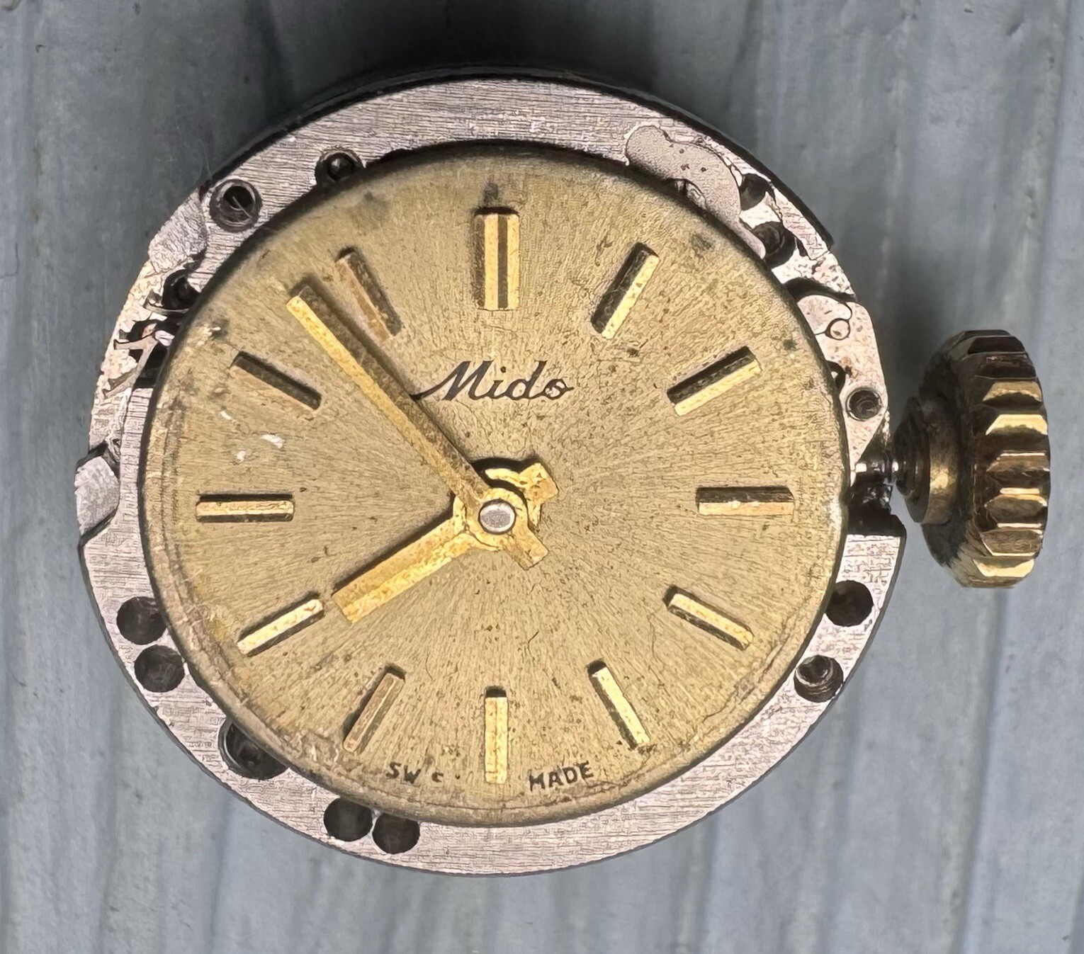 Mido Watch Automatic Movement 13.7 mm Good Balance 17J Ladies Repair Parts (372)