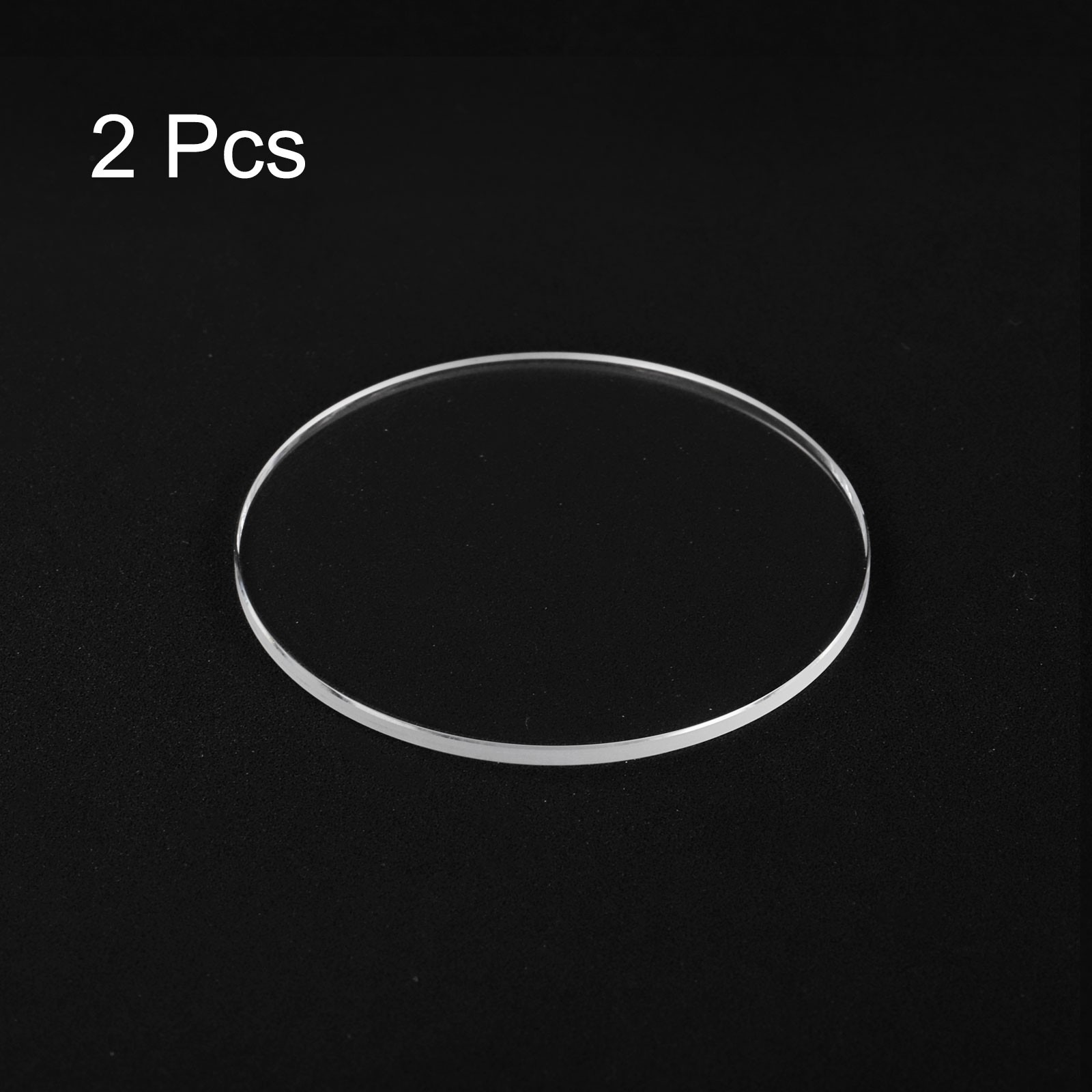 2pcs Watch Crystal Glass Lens 30mm x 1.0mm Beveled Edge Flat Glass Crystals Lens